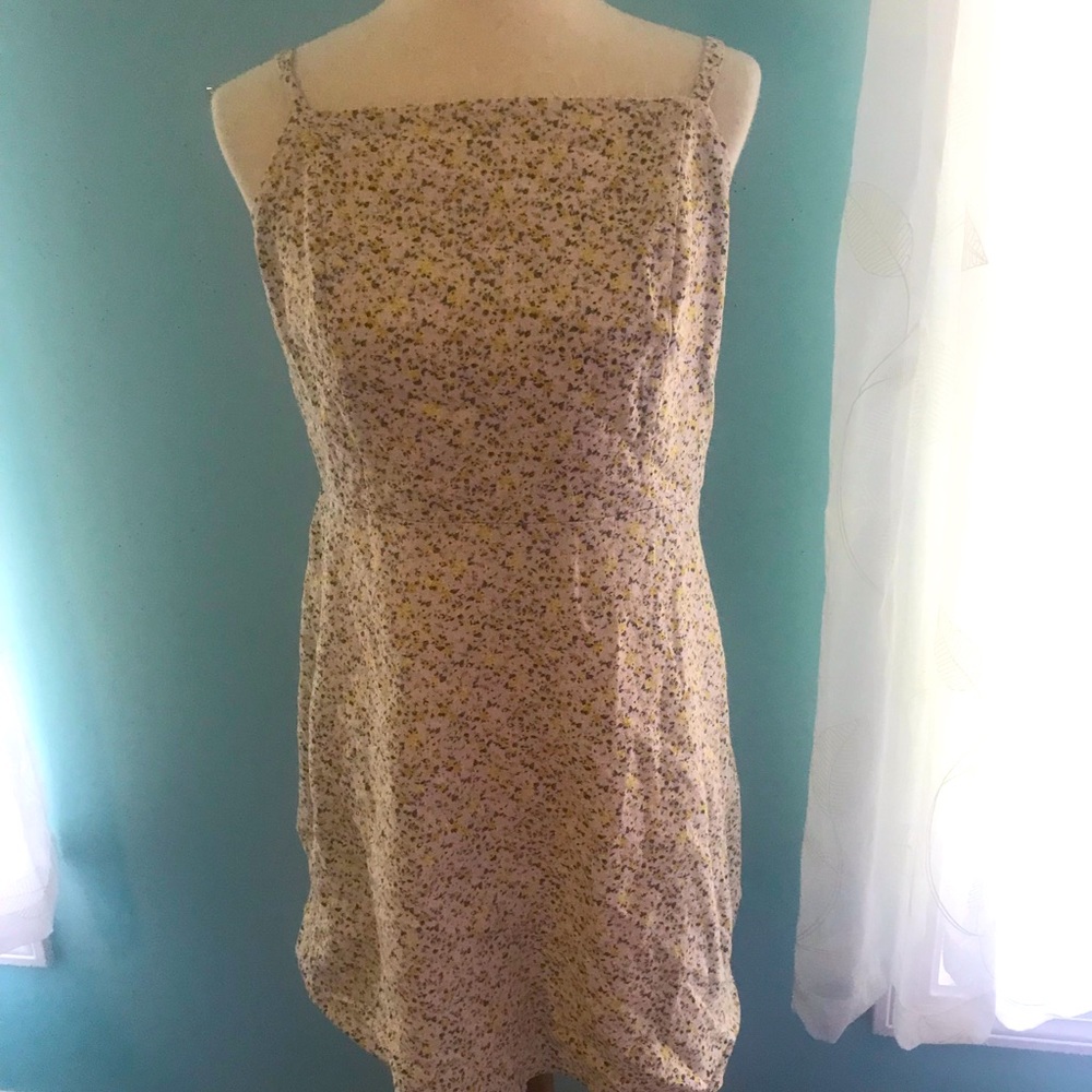 Old Navy Yellow Floral Sun Dress